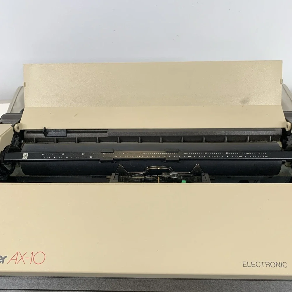VTG Brother AX-10 Electronic Typewriter Portable‎ Retro Tested Great Condition